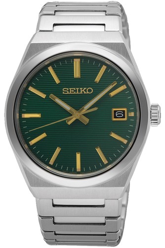 Seiko Montre Hommes Acier Inox / Vert Foncé SUR601P1 - Photo 1 sur 2