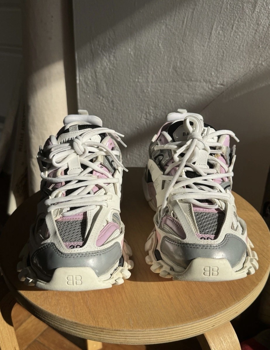 Balenciaga Track Sneakers White Pink Grey Size 39 EUR Size US Men