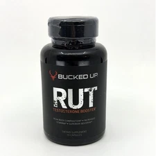 Bucked Up RUT Testosterone Booster 90 Capsules BB 08/2027 New