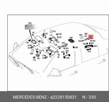 Mercedes-Benz Konsole S-Klasse W222 A2228150831 Original Neu