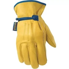 Wells Lamont L126307 Mens Hydrahyde Leather Adjustable Work Gloves Size L