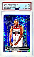 2024-25 Alexandre Sarr RC Donruss Optic My House Blue Hyper /175 PSA 10 - POP 2