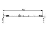 Bremsschlauch Vorne Bosch 1 987 481 023 FÜR Volvo