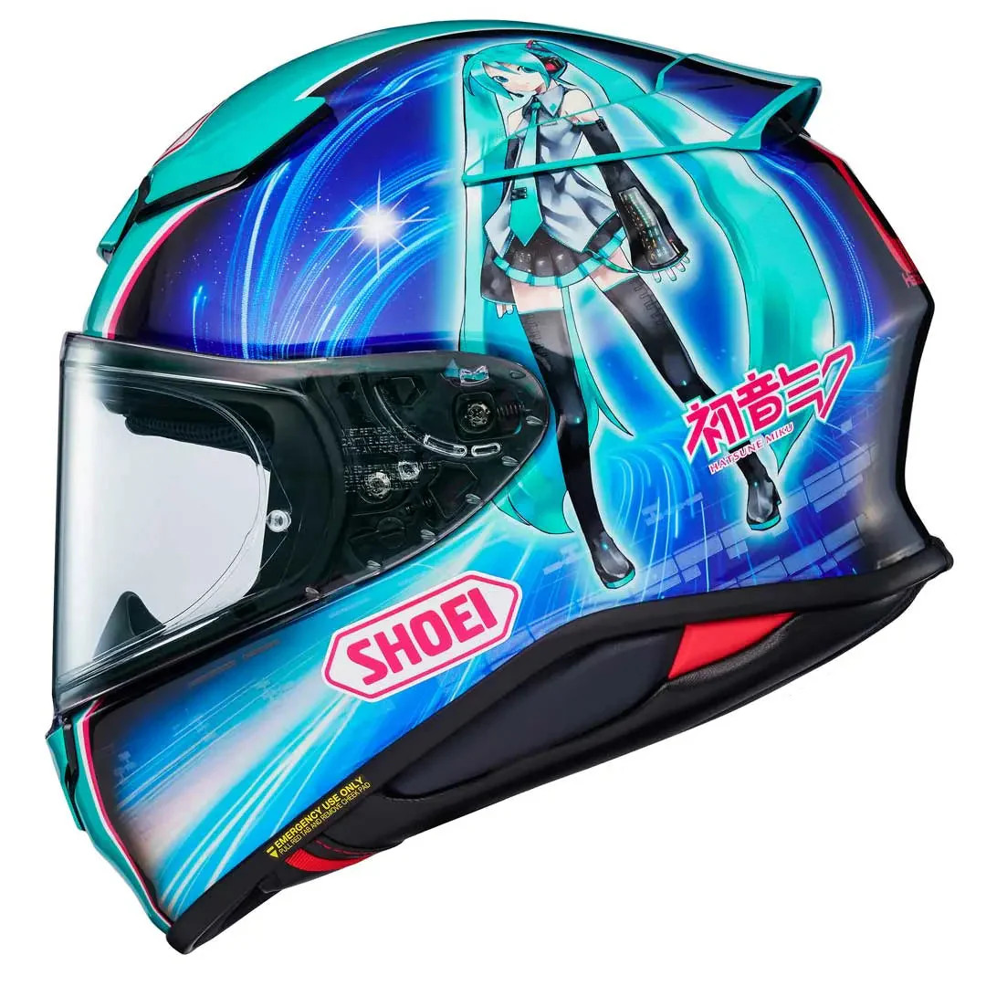 Shoei RF-1400 (NXR2) Hatsune Miku TC4 Green (ECE Version) | eBay