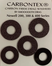 NEWELL 200, 300 & 400 SERIES IMPROVED EXCLUSIVE CARBONTEX DRAG WASHERS