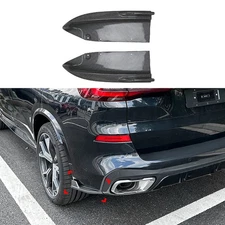Carbon Fiber Look Rear Bumper Side Corner Cover For BMW X5 G05 M Sport 2019-2023