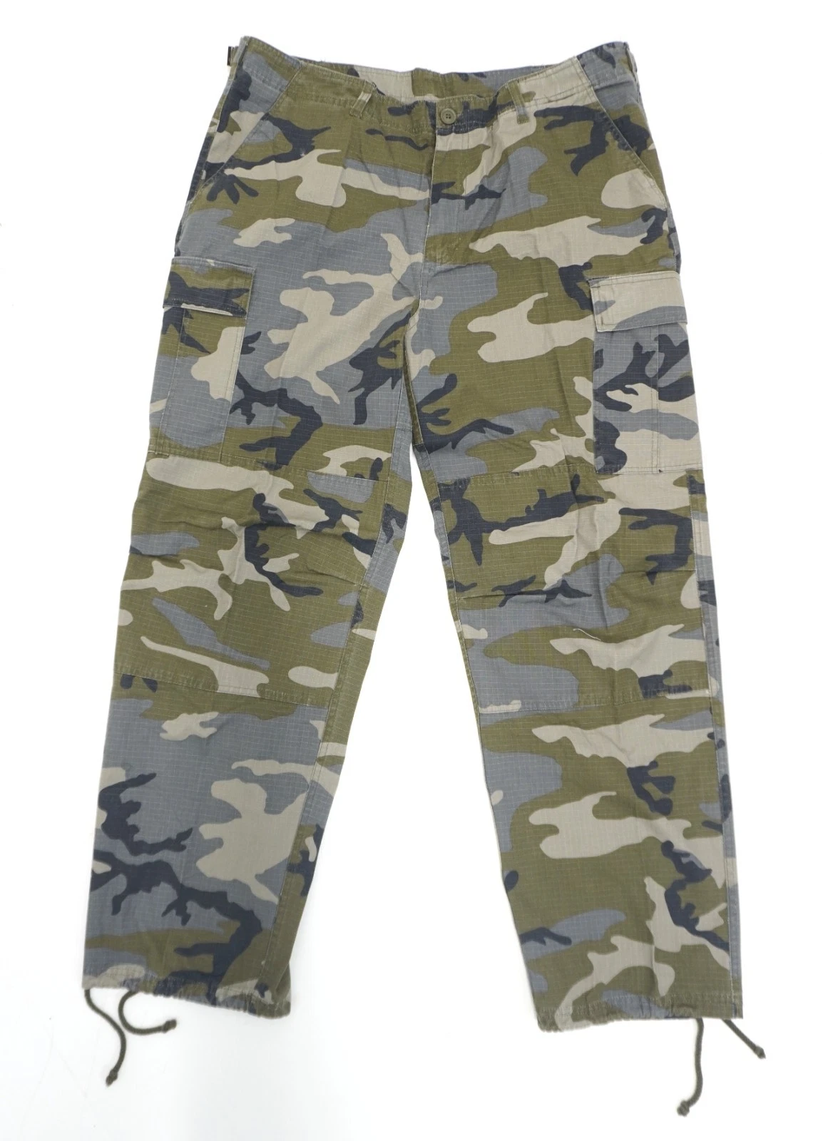 101 Tactical Camo Cargo Pants Trousers Camouflage Ripstop Cotton Vintage Style