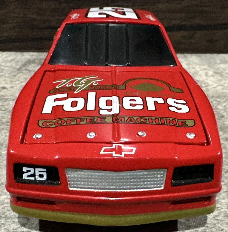 1987 Tim Richmond Folger’s Coffee 1/24 Aerocoupe Action Nascar Diecast Bank - Image 3 of 4