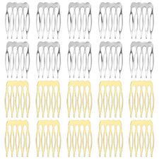 20PCS 5 Teeth Small Tiny Metal Side Hair Combs French Sides Comb Small Hair