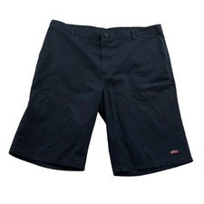 Dickies Mens Work Shorts Size 42 Chino Flat Front Navy Blue Classic Casual