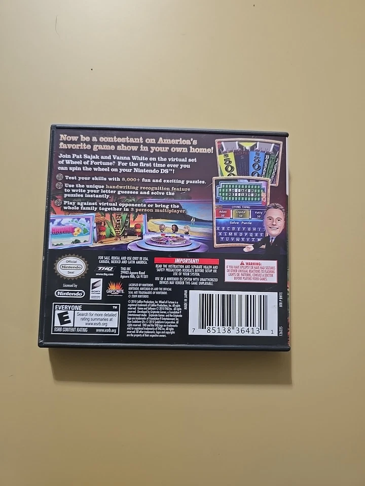 Wheel of Fortune (Nintendo DS, 2010) CIB Tested - Image 2 of 4