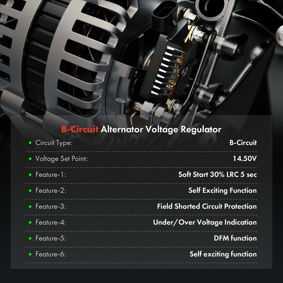 13.8V Alternator Voltage Regulator for Chevrolet Malibu Colorado GMC Canyon Olds - Image 2 of 4