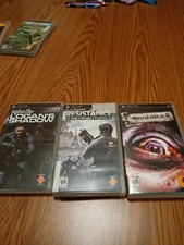 Sony PSP 4 Games, One Movie, ALL Mint Sony PSP, 2009 ...War, Zombies, Etc 