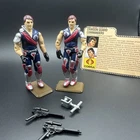 1985 Tomax & Xamot Crimson Guard Twins G.I. Joe Cobra Figure Set Lot