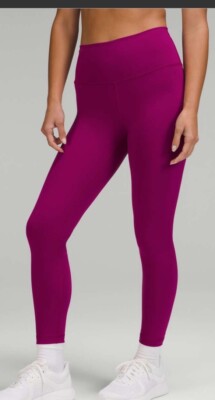 lululemon Wunder Train HR　サイズ　4　ルルレモン Lululemon Wunder Train HR Tight 25” Pocket Size 4(COLOR, Magenta
