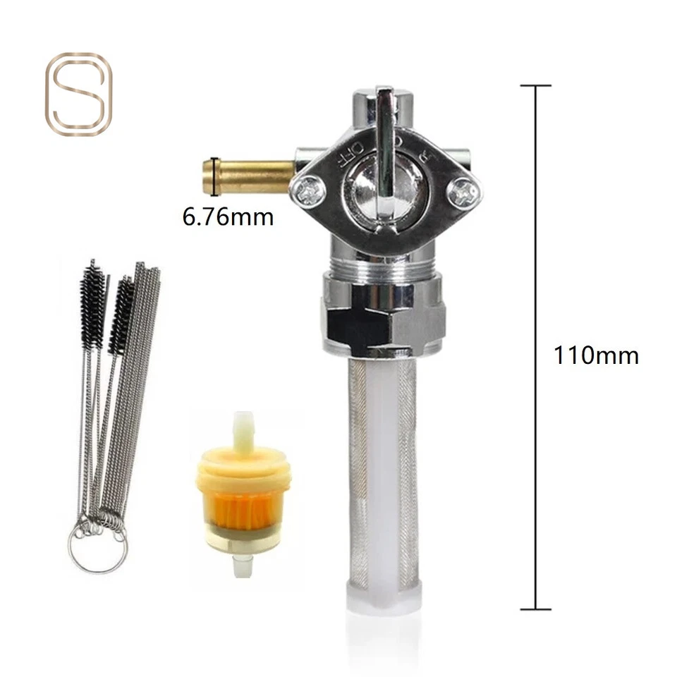 Petcock Fuel Valve 22mm 62167-81 62163-75 For Harley Davidson - Изображение 3 из 4