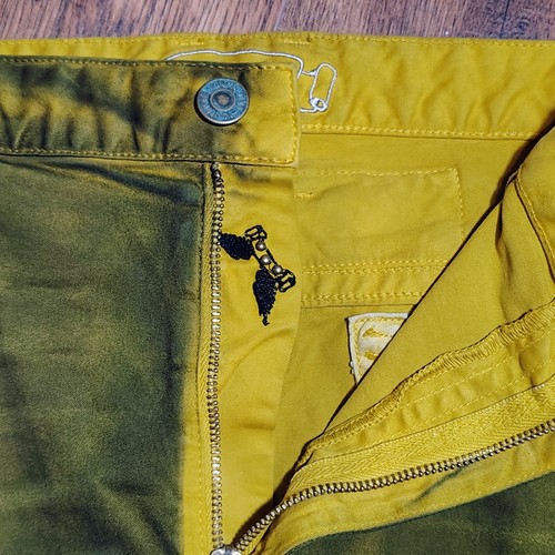 Robin’s Jeans SP5519 Dusty Yellow Long Flap Shorts Gr. 44 Made in USA - Bild 5 von 9