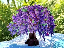 3D Pop Up Greeting Card Jacaranda Flower Floral Birthday Thank You Valentine Mom