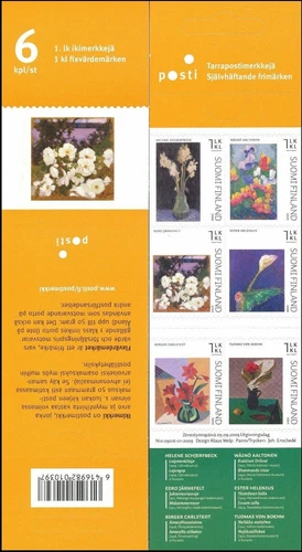 Schjerfbeck Aaltonen Famous Painters Flower Arrangement Finland MNH Booklet 2009