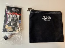 Kiehl  s Travel Set Lip Balm Body Moisturizer Zippered Pouch Cosmetic Bag New
