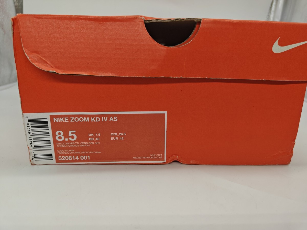 Nike Zoom KD 4 IV All Star Galaxy 520814 001 Size 8.5 US | eBay
