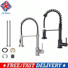 Modern Kitchen Pull Out Mixer Taps Chrome Dual Spout Spray Shower Head Monobloc