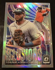 YORDAN ALVAREZ ~ 2020 Optic Illusions Insert SILVER Holo Prizm Rookie ~ ASTROS