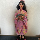 Barbie Dolls of the World Collection Japanese Barbie W/Fan 1987 Displayed — photo 3