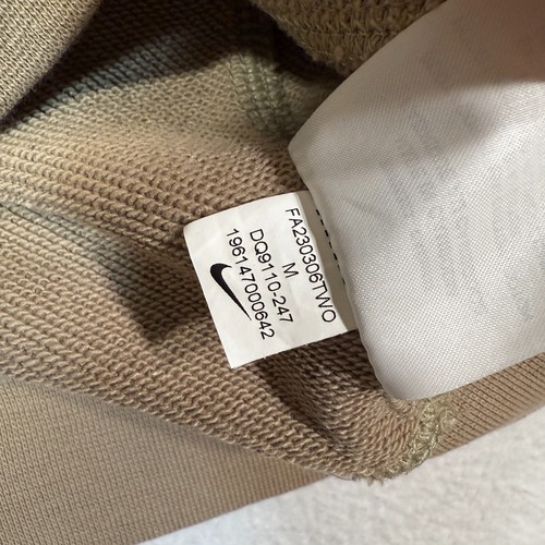 Nike Pullover Hoodie All Over Print Size Kids Youth Medium Beige - Picture 6 of 8