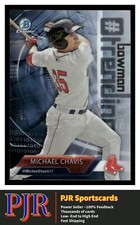 2018 Bowman ##-MC Michael Chavis Boston Red Sox Chrome Bowman Hashtag Trending