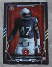 2015 Bowman Paul Dawson Cincinnati Bengals Black Rainbow Rookie Card #89