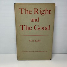 Vintage The Right & Good by William David Ross (Hardcover Book, 1961) Philosophy