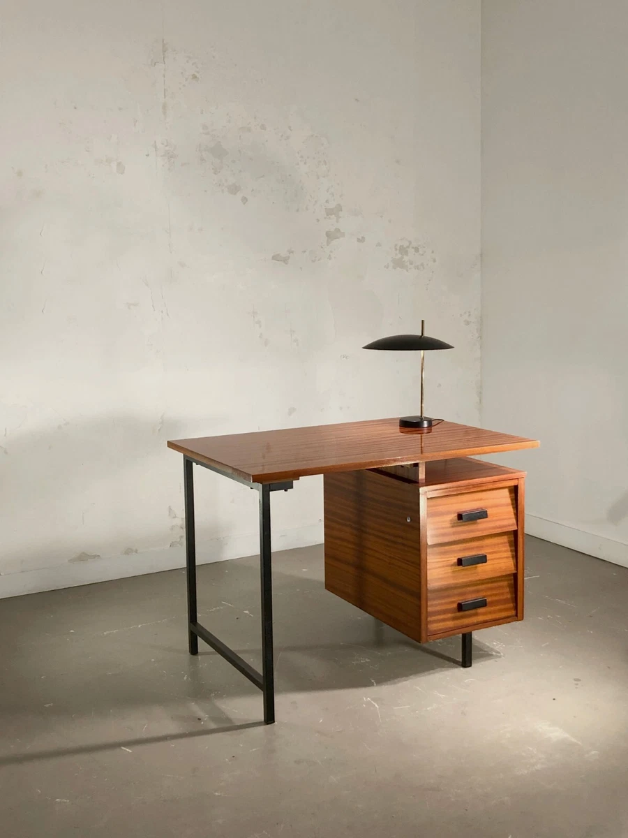 1950 PIERRE PAULIN BUREAU CM 172 THONET MODERNISTE RECONSTRUCTION