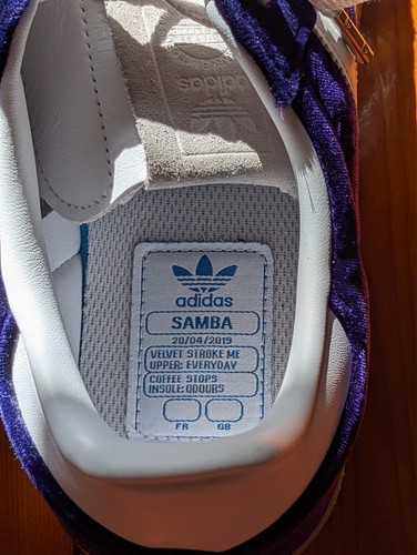 Adidas Samba OG 420 Purple/White Velvet Suede Size 10US 9.5UK - Picture 5 of 7