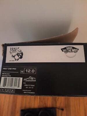 Metallica vans kill em all size 12 brand new | eBay