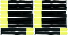 20 Hook and Loop cable ties 400 x 40 mm yellow cable Hook and Loop cable Hook and Loop with eyelet