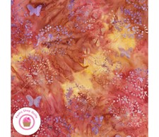 Kaufman SUNRISE VISTA Artisan Batiks 19660 302 Red LUNN STUDIOS Quilt Fabric