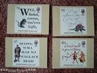 PHQ Stamp card set No 176 Robert Burns 1996. 4 card set.  Mint Condition.