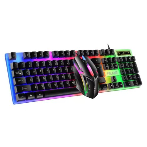 Keyboard and Mouse Gaming Wired Set RGB Backlight LED USB PS5 Xbox One PC Laptop - Picture 8 of 13