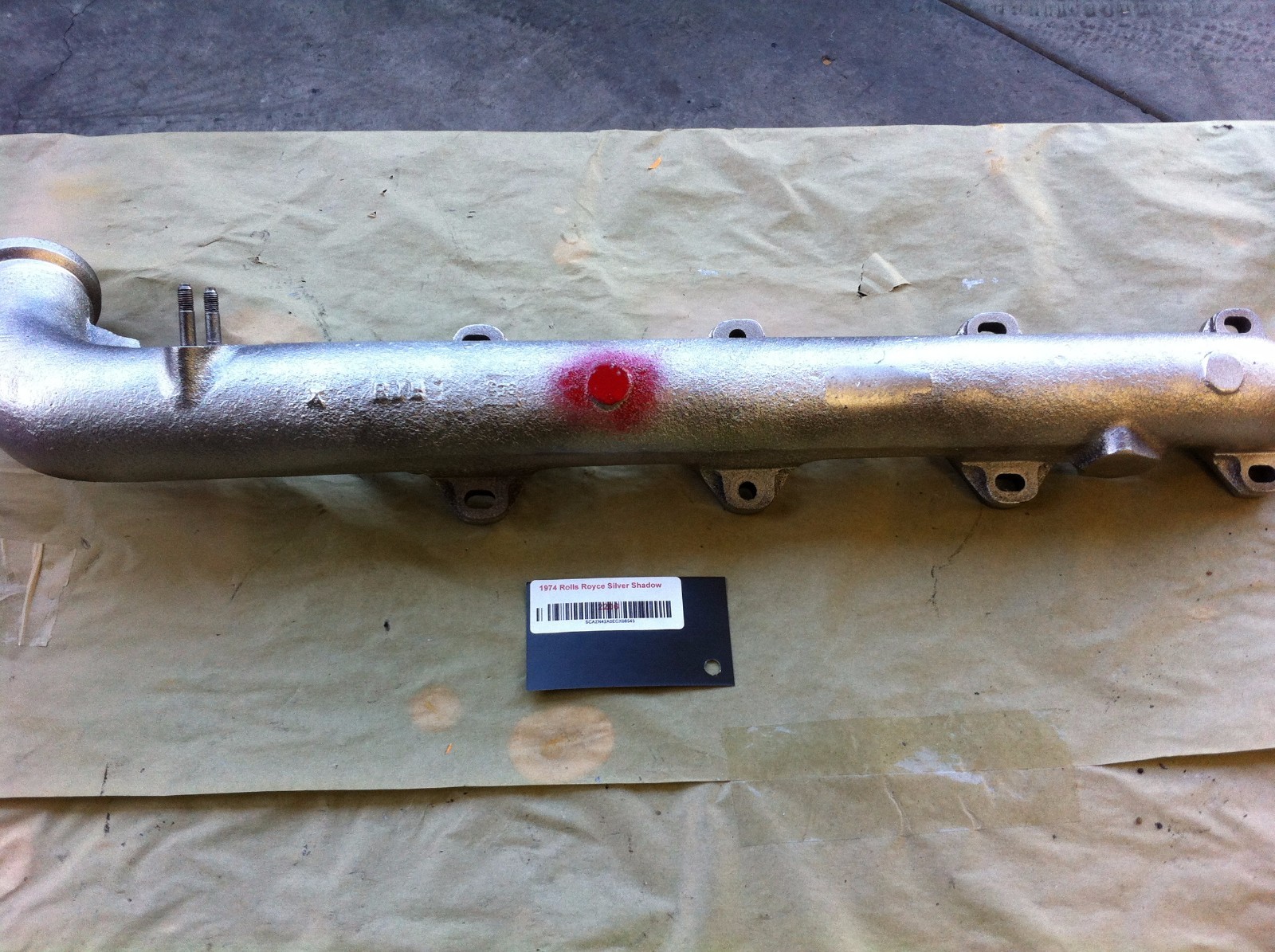 65 - 80 ROLLS ROYCE SILVER SHADOW RIGHT EXHAUST MANIFOLD