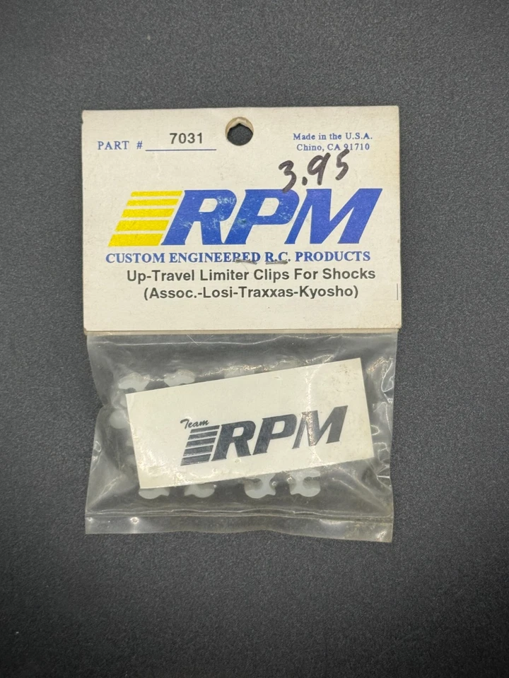 RPM 7031 Vintage Shock Up-Travel Limiter Cups Associated Losi Traxxas Kyosho - Image 2 of 2