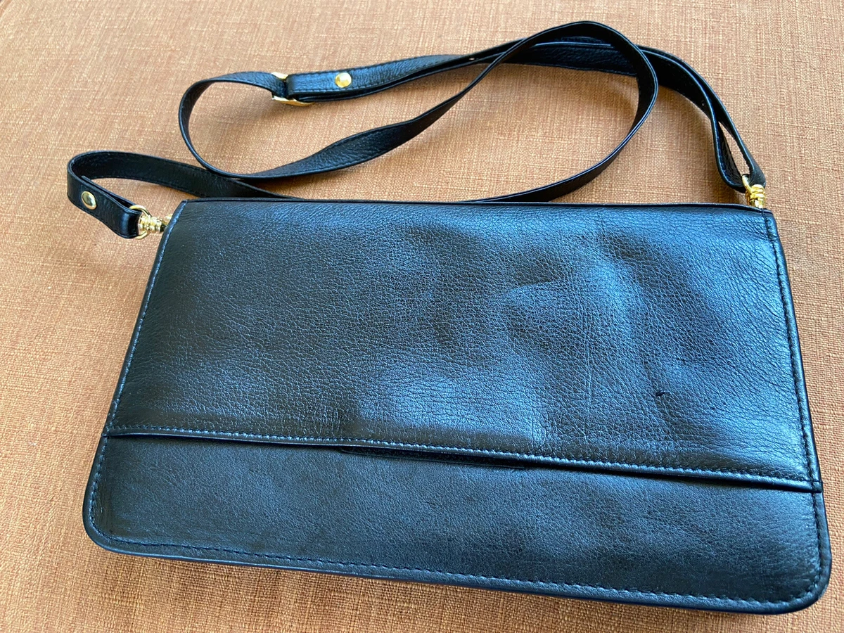 Amway Black Leather Satchel Purse Business Vintage | eBay