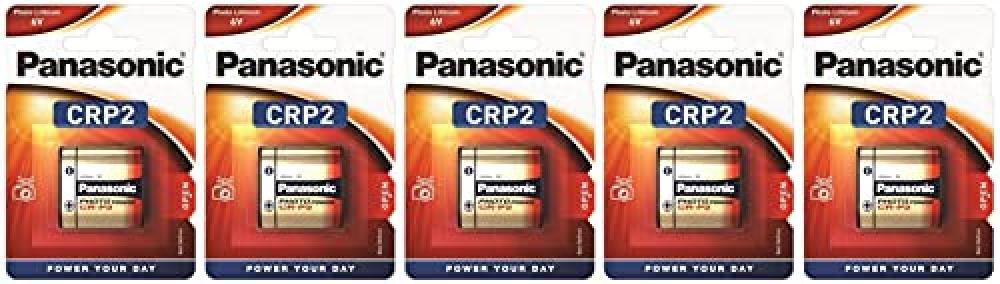 ‎Corp. Panasonic Batteria al litio CRP2 6 V - Blister 1 x5 - Confezione da 5 b