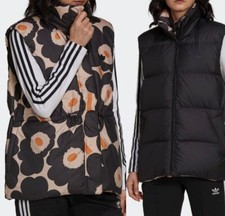Adidas Originals Marimekko Reversible Padded Down Gilet Uk 8,10,12,14 Rrp £120