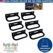 6PK Mounting Brackets for 6" Oval Light Powder Coated Steel Trailer/RV