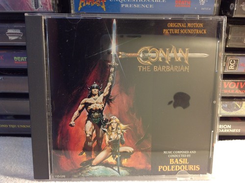 CONAN THE BARBARIAN ORIGINAL FILM SOUNDTRACK CD '82 VS OG BASIL POLEDOURIS EX