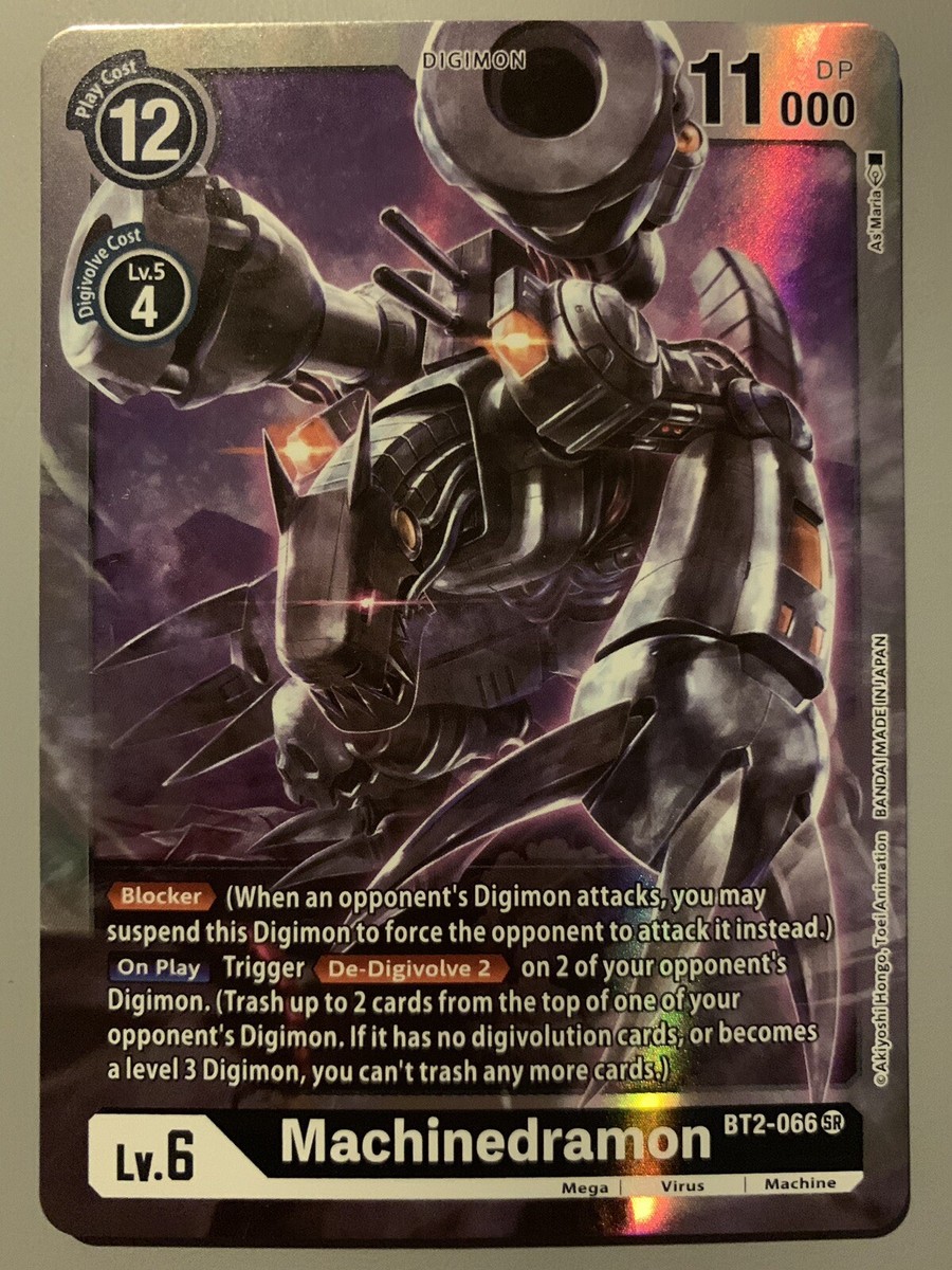 DIGIMON CARD GAME MACHINEDRAMON (DIGIMON BLACK) BT2-066 SR