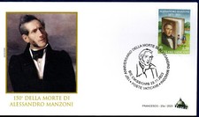 Vatican 2023 FDC No. 2099 Death Anniversary 150th Alessandro Manzoni Vaticano