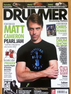 DRUMMER, Drumming Matters, Matt Cameron, London Drum Show 2010 full report