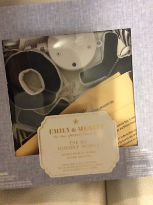 Pottery Barn Kids Emily & Meritt Nursery Crib Mobile NWT XO Black ...